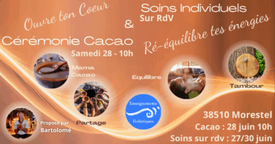 Cérémonie Cacao & Soins Individuels